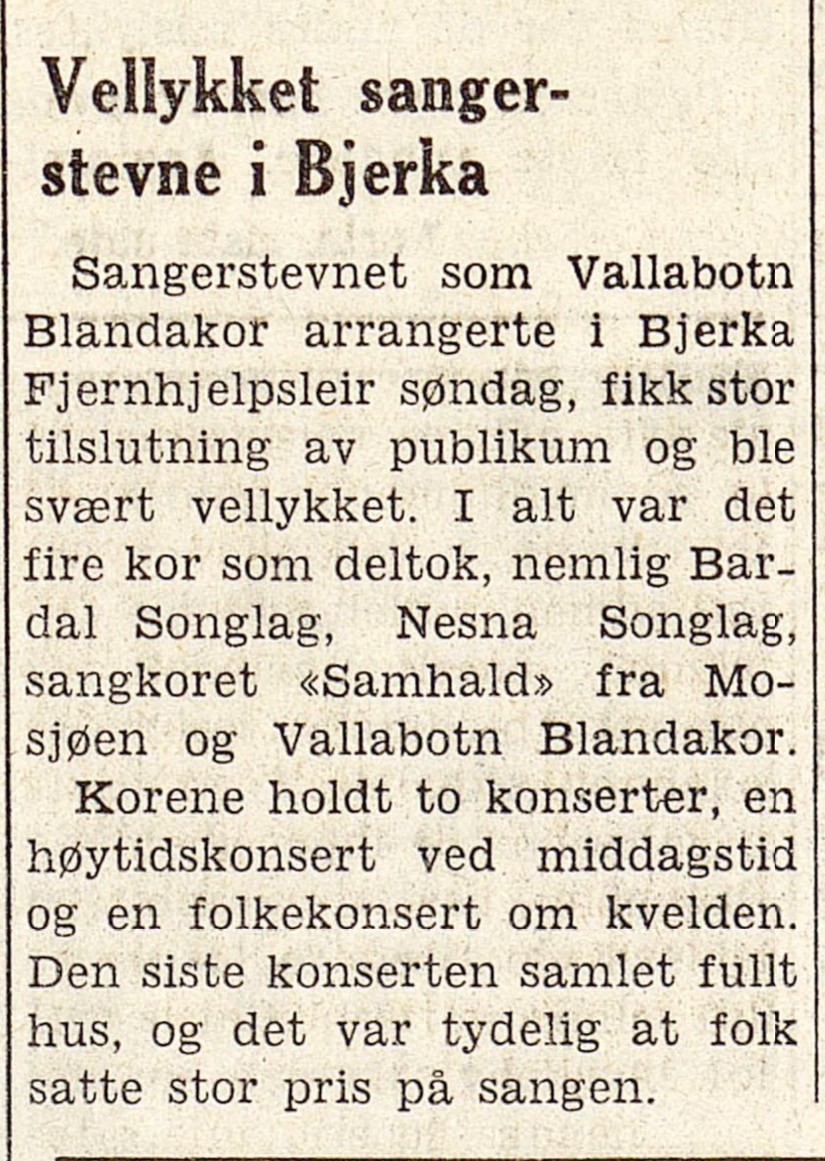 Utklipp fra Rana Blad