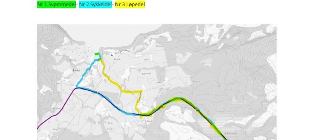 Løypekart triatlon